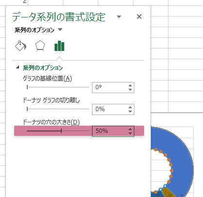 24時間 スケジュール エクセル 円グラフ type2