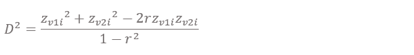 D^2=(〖z_v1i〗^2+〖z_v2i〗^2-2rz_v1i z_v2i)/(1-r^2 )